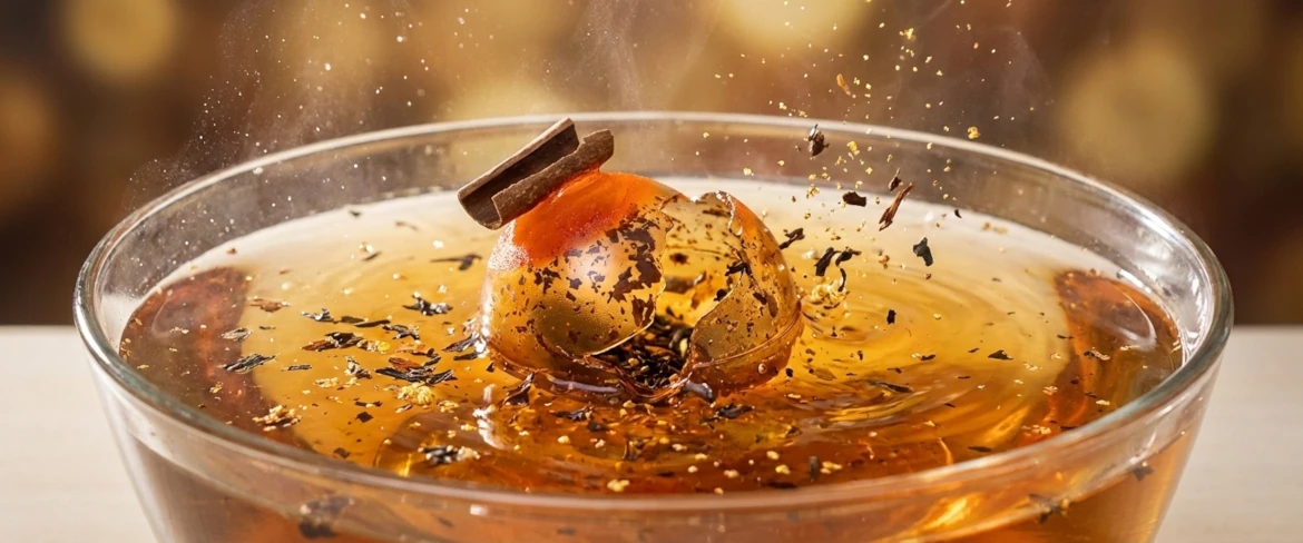 Bombe de thé soluble – thé cristallisé dans l'eau chaude