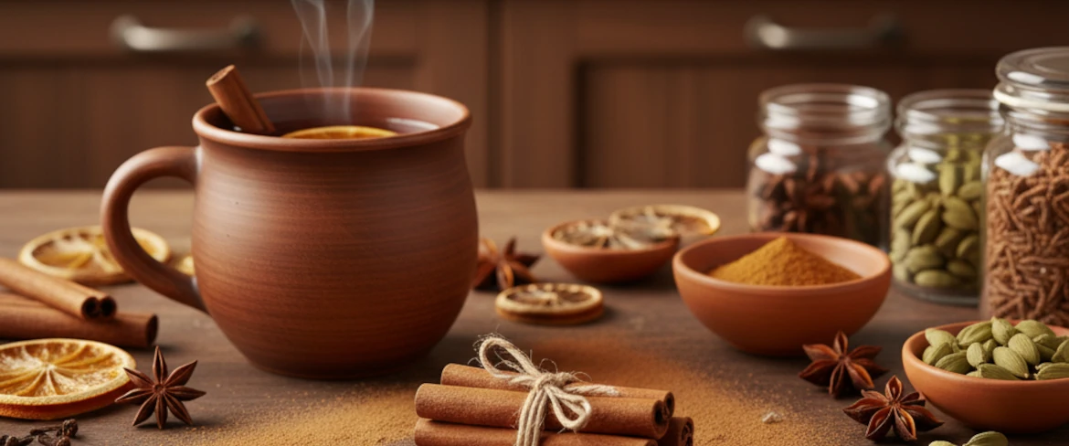 Tasse à thé à la cannelle