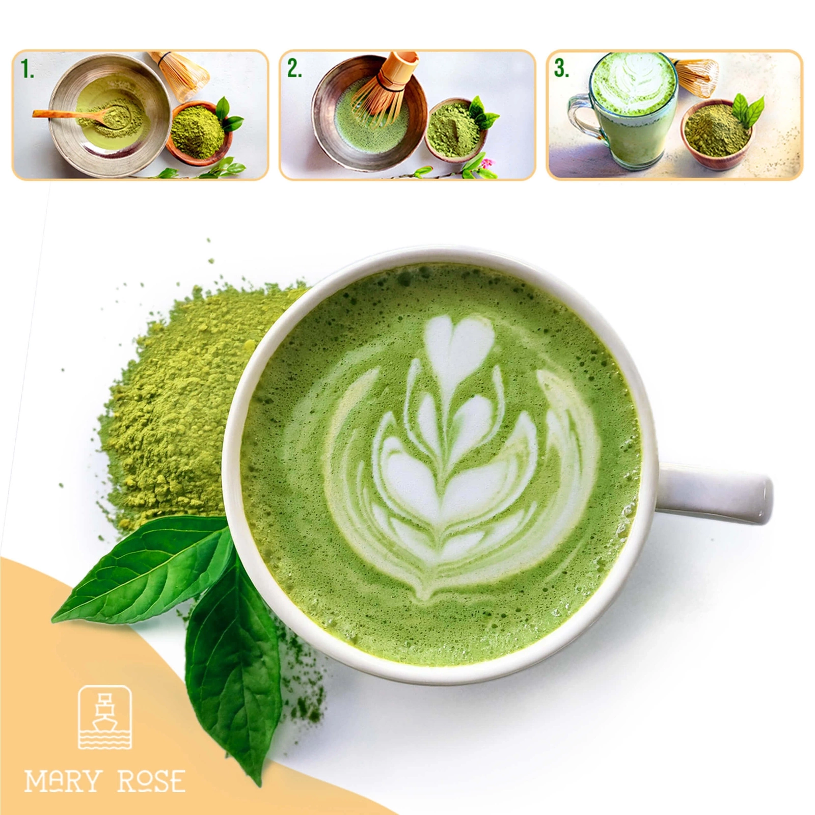 Comment préparer un latte au matcha étape par étape