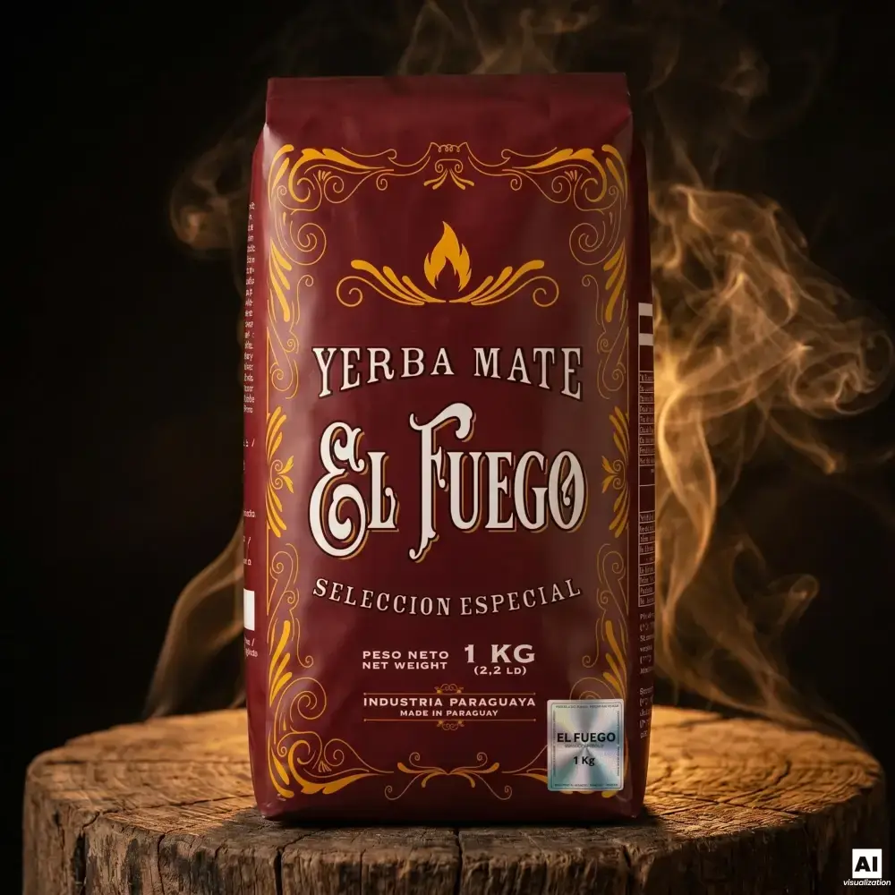La yerba mate la plus forte – El Fuego Elaborada, 1 kg.