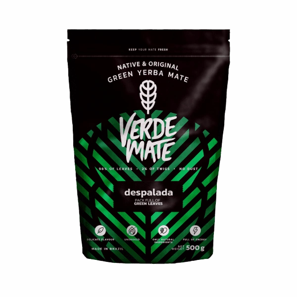 Yerba mate verte « Verde Mate Green Despalada » en sachet Doypack.