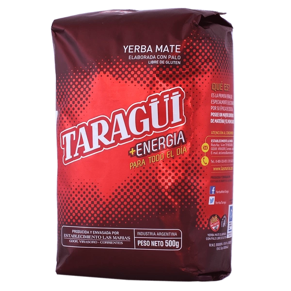 Une yerba mate classique pour un regain d'énergie : Taragui Energia.