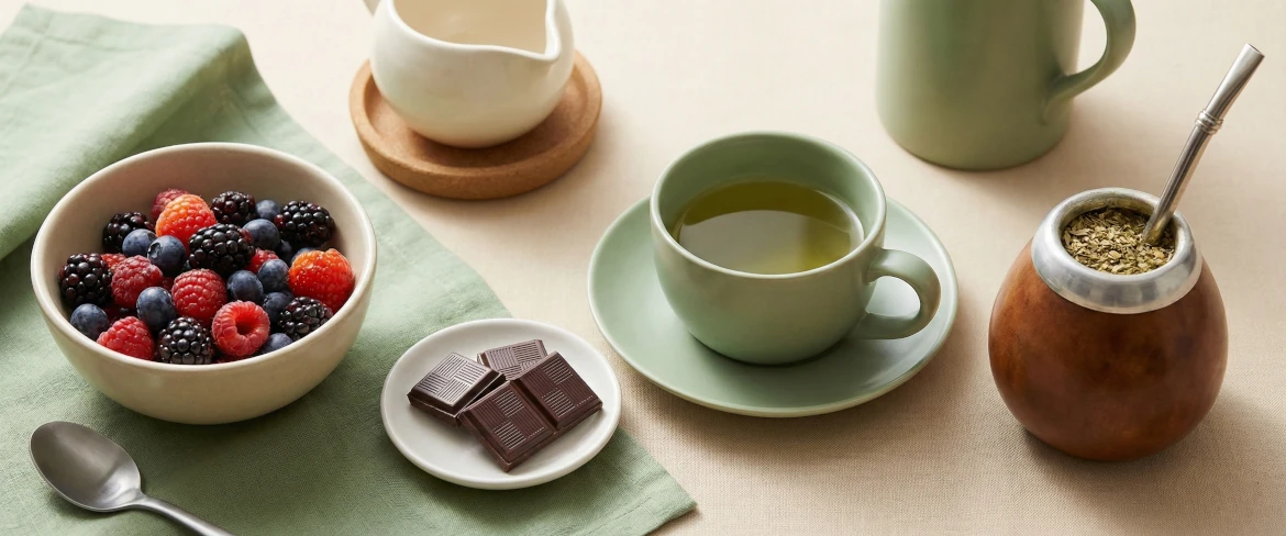 Polyphénols et saponines naturelles dans l'alimentation – yerba mate et produits végétaux