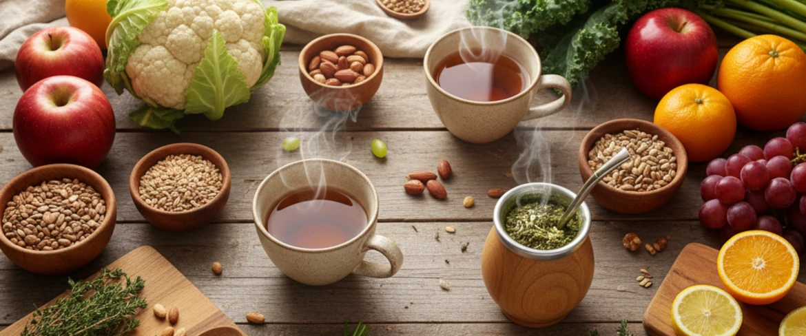 Aliments biologiques et compléments alimentaires sains – fruits, herbes, infusions et produits biologiques à base d'ingrédients naturels