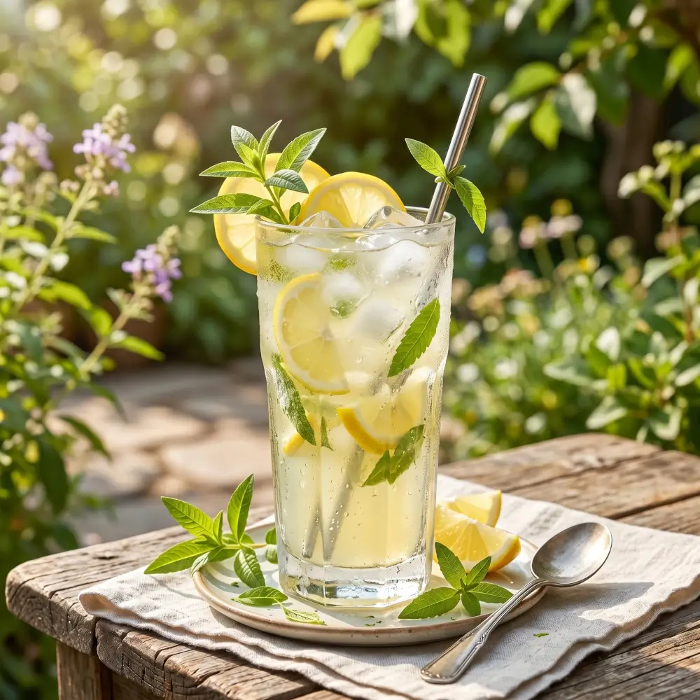 Limonade estivale à la verveine citronnée