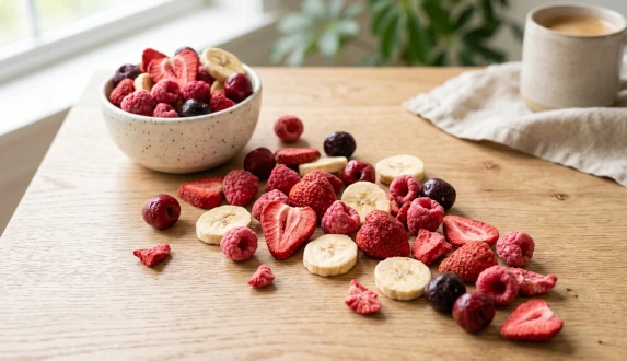 Fruits lyophilisés - qu'est-ce que cela signifie, les fruits lyophilisés sont-ils sains et comment les consommer ?
