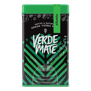 Yerbera Boîte avec Verde Mate Green Silueta 0,5kg Yerba Maté \ Par