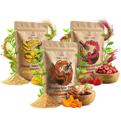 Coffret de matchas colorés : Red Matcha + Orange Matcha + Yellow Matcha