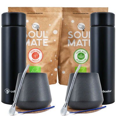 Yerba Soul Mate Thermos set pour deux 1000g