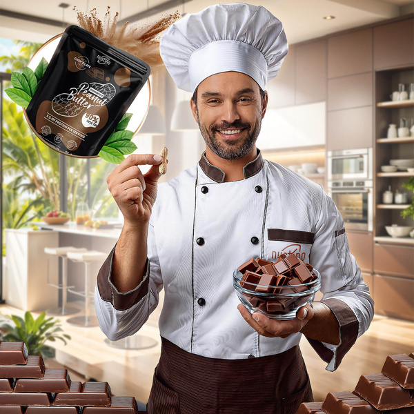 Nustino - Beurre d'Arachide en Poudre - Chocolat 400 g
