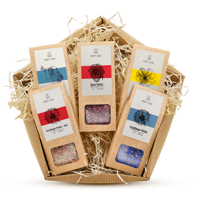 Coffret cadeau : fleurs comestibles séchées de Mary Rose