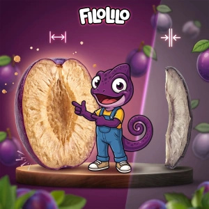 FiloLilo – Prunes lyophilisées en moitiés 100 g