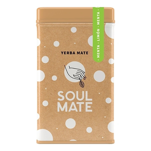 Yerbera – Boîte en métal + Soul Mate Orgánica Menta Limon 0,5 kg