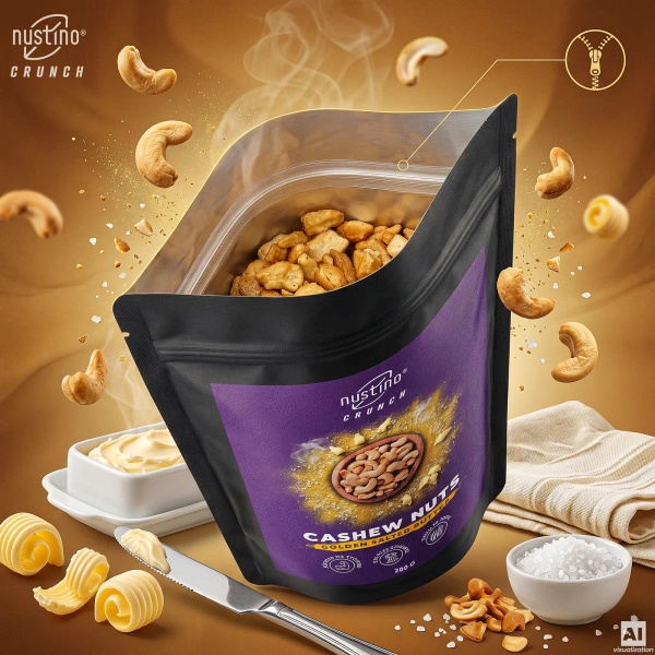 Nustino Crunch – Noix de cajou grillées – Golden Salted Butter 200 g