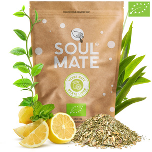 Set de Maté Soul Mate Organica Menta Limon 500g 0,5kg Calebasse + Bombilla
