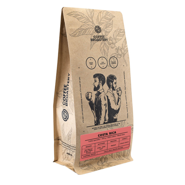 Bro Coffee Roastery – Café en grains Costa Rica San Rafael Speciality 400 g