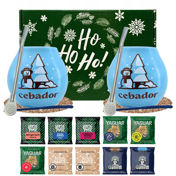 Coffret cadeau d'hiver Yerba Maté pour deux 10x50g