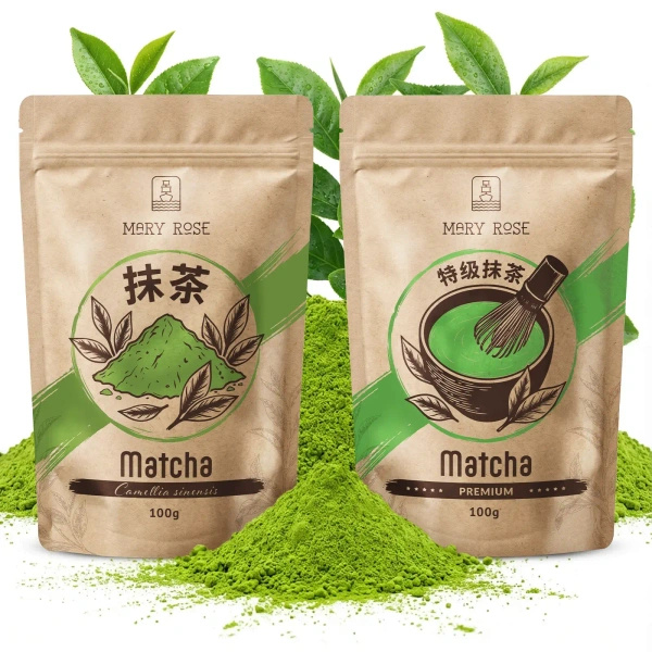 Coffret de 2 thés matcha de Chine : premium + culinaire