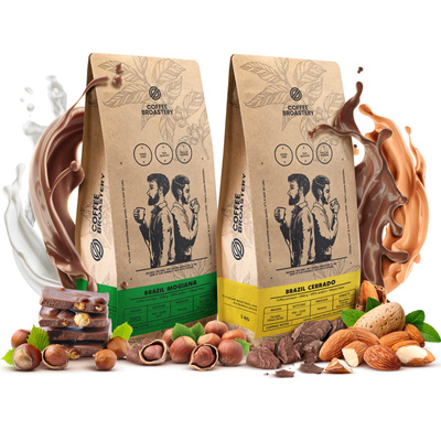 Set de Bro Coffee Roastery Brazil Samba + Brazil Cerrado 2x1kg (2kg)