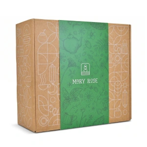 Coffret cadeau de thés en feuilles Mary Rose 2x50g + tasse avec infuseur