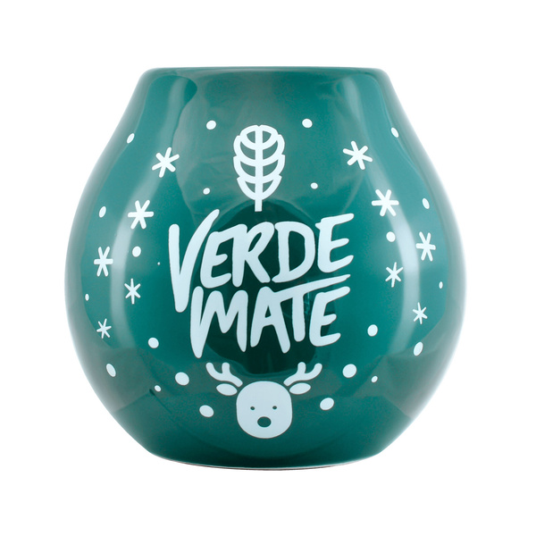 Coffret cadeau de Noël yerba maté pour deux : échantillons 10x50g + 2x calebasse Verde Mate Winter Time et 2x bombilla