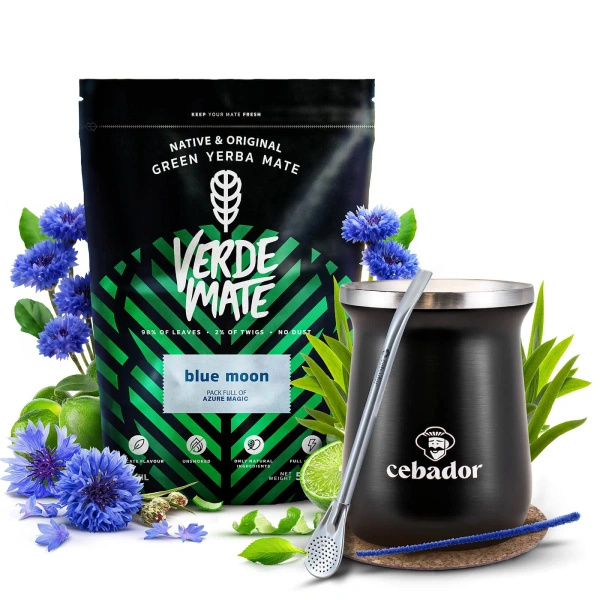 Set de Maté Verde Mate 500g 0,5kg Calebasse Thermique TermoMate PRO