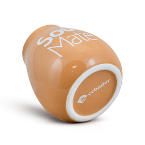 Calebasse en céramique beige avec logo Soul Mate - 350 ml