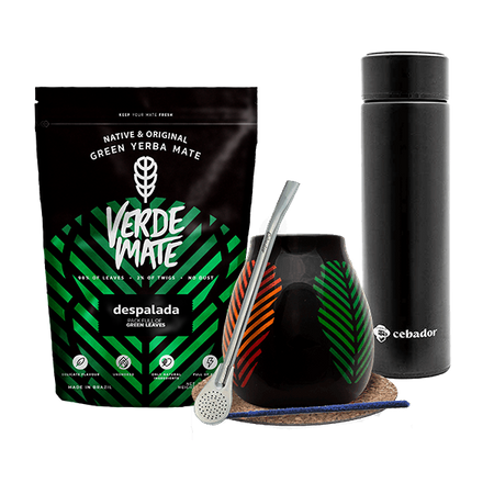 Set Yerba Verde Mate Green 500g un thermos une calebasse