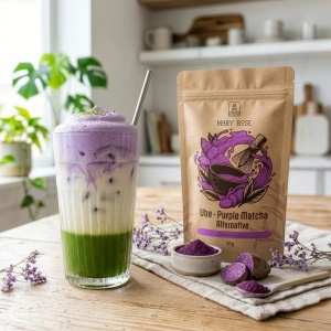 Kit pour Matcha Latte coloré : Matcha + Purple Matcha + accessoires