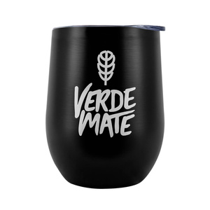 TermoLid – tasse isotherme pour yerba maté avec couvercle – Verde Mate (noir) – 350 ml