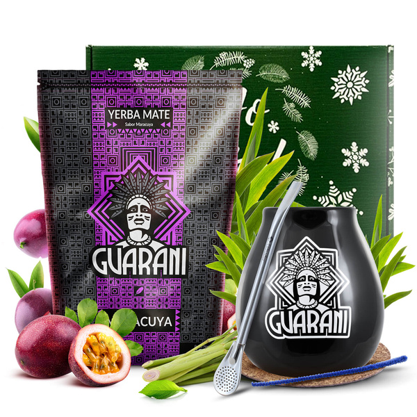 Set cadeau Yerba Mate Guarani Maracuya 500g