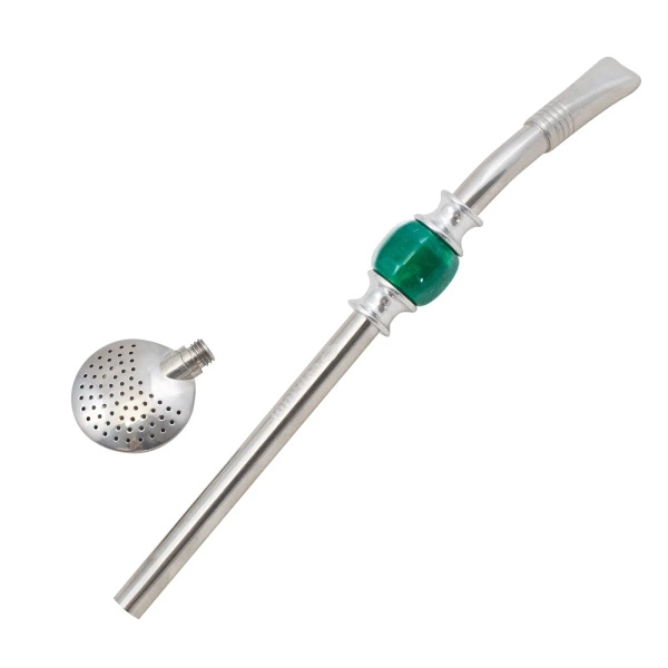 Bombilla Bomba avec pierre - vert