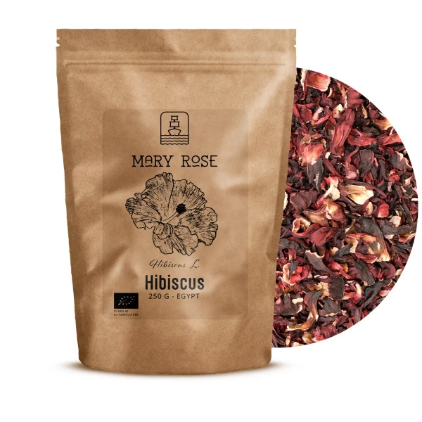 Mary Rose – Fleurs d'hibiscus (en vrac) – produit écologique – 250 g