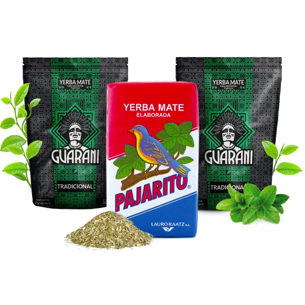 Set de Maté Elaborada : 2x Guarani + 1x Pajarito