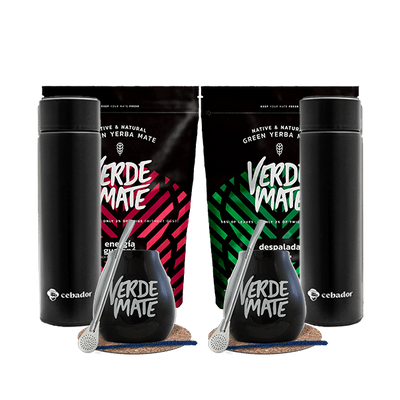 SET yerba maté THERMOS accessoires pour deux