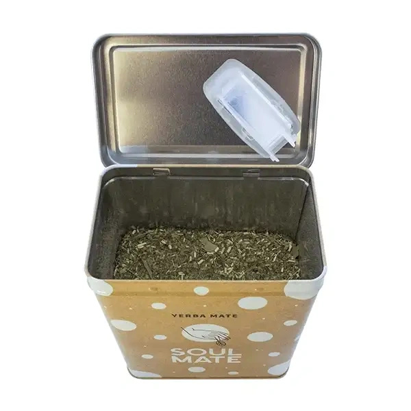 Yerbera – Boîte en métal + Soul Mate Orgánica Siempre 0,5 kg
