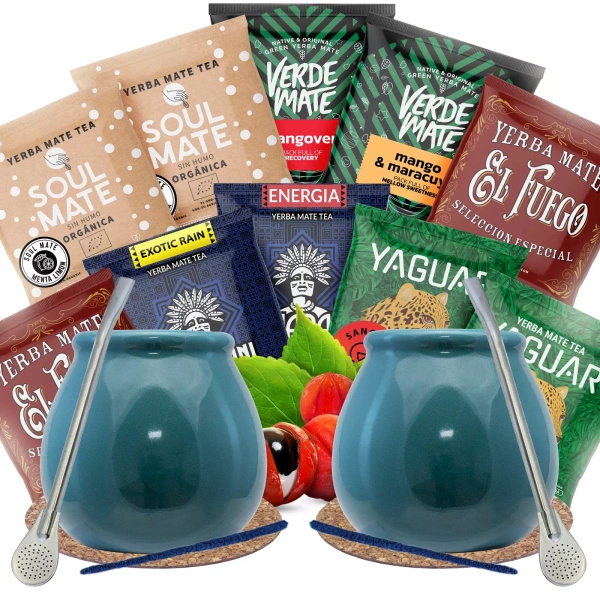 Set 500g Yerba Mate 10 x 50g pour deux personnes