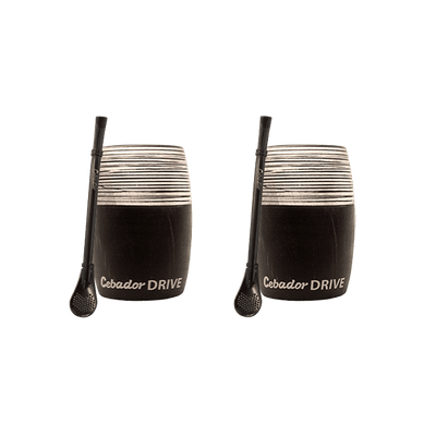 Yerba Mate Set d'accessoires : 2x Calebasse + 2x Bombille