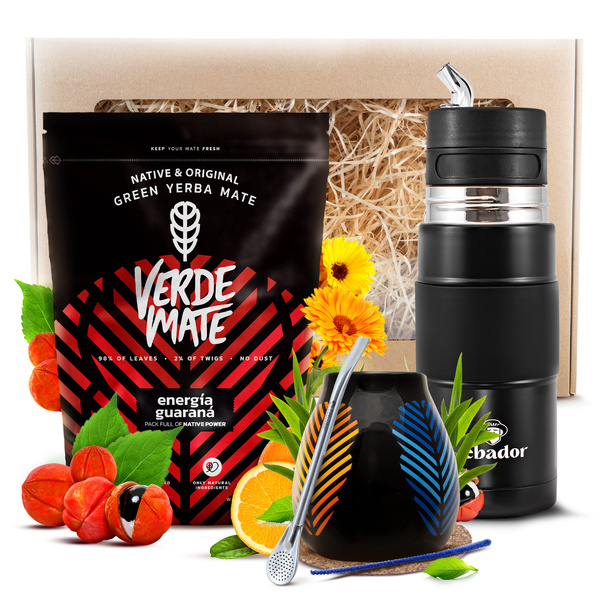 Ensemble de Cadeaux de Maté Verde Mate 400g 0,4kg + Yerbomos X