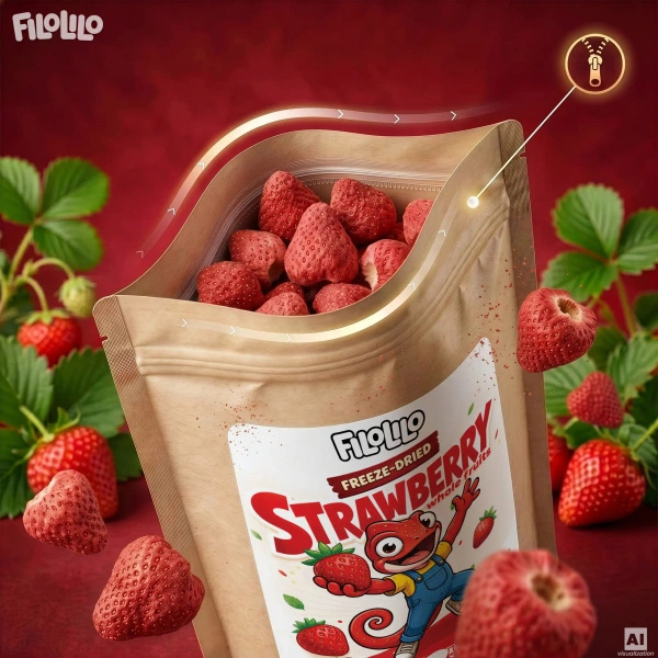 FiloLilo – Fraises lyophilisées entières 20 g