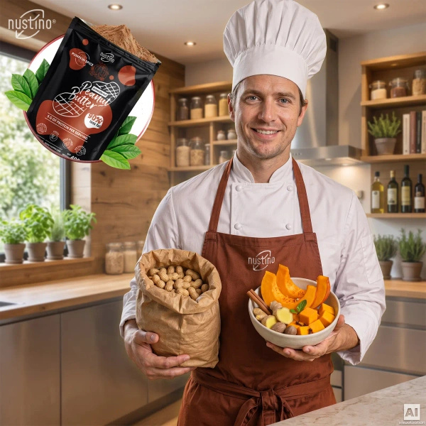 Nustino – Beurre de cacahuète en poudre – Pumpkin Spice (sans sucre ajouté) 400 g