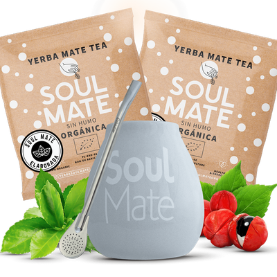 Ensemble Yerba mate Bombilla Calabach Matero BIO