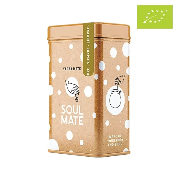 Yerbera – Boîte en métal + Soul Mate Orgánica Siempre 0,5 kg