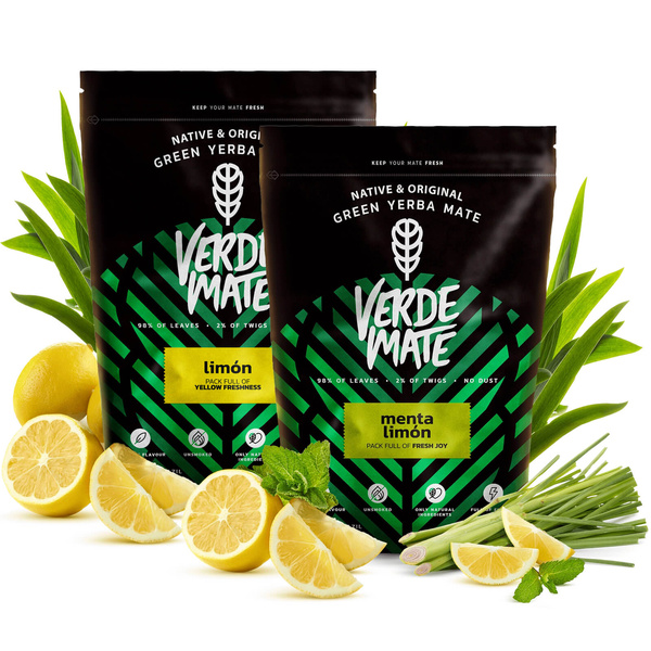 Verde Mate Green Limon 500g + Verde Mate Green Menta Limon 500g (1kg)