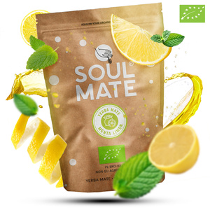 Set de Maté Soul Mate Organica Menta Limon 500g 0,5kg Calebasse + Bombilla