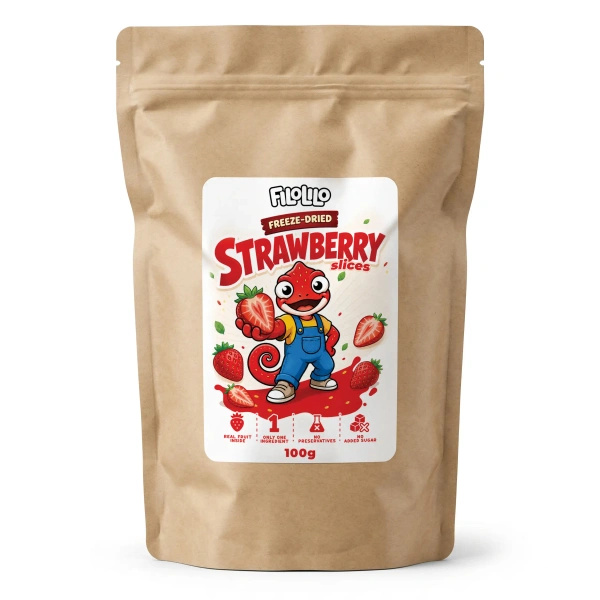 FiloLilo – Fraises lyophilisées en tranches 100 g