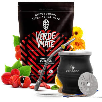 Set Yerba Maté Verde Mate Energia 0,5kg + TermoColador