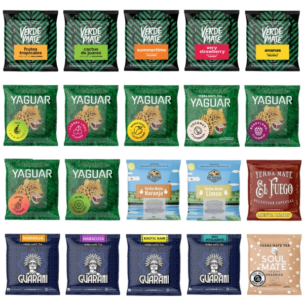 Yerba Mate MEILLEUR POUR DÉMARRER 20x50g FRUIT SEULEMENT