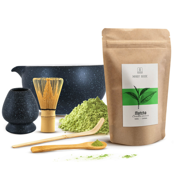 Set d'infusion de thé Matcha: matcha 100g + accessoires