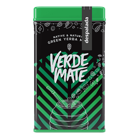 Yerbera – Boîte en métal + Verde Mate Green Despalada 0,5 kg
